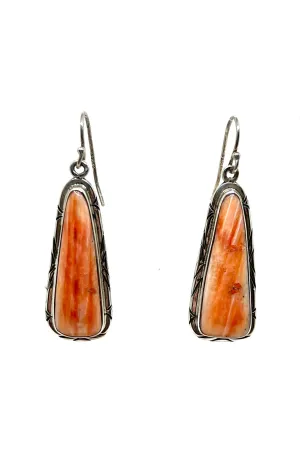 Navajo Spiny Shell Drop Earrings