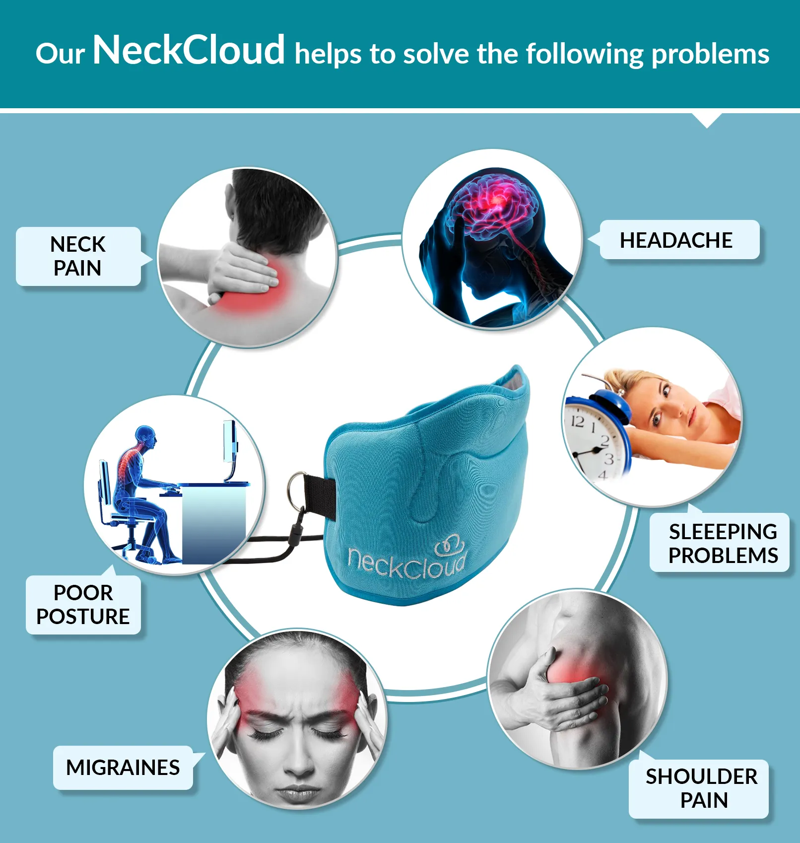 Neck Cloud Cervical Traction Device: Your Portable Hammock for Instant Neck Pain Relief and Relaxation