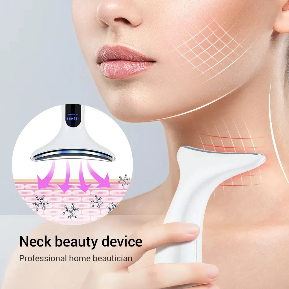 Neck Face Skin LED Photon Therapy:Featuring four modes and three intensity adjustments, it accelerates blood circulation, promotes collagen production, dredges meridians, shrinks pores, and rejuvenates the skin for a youthful appearance.