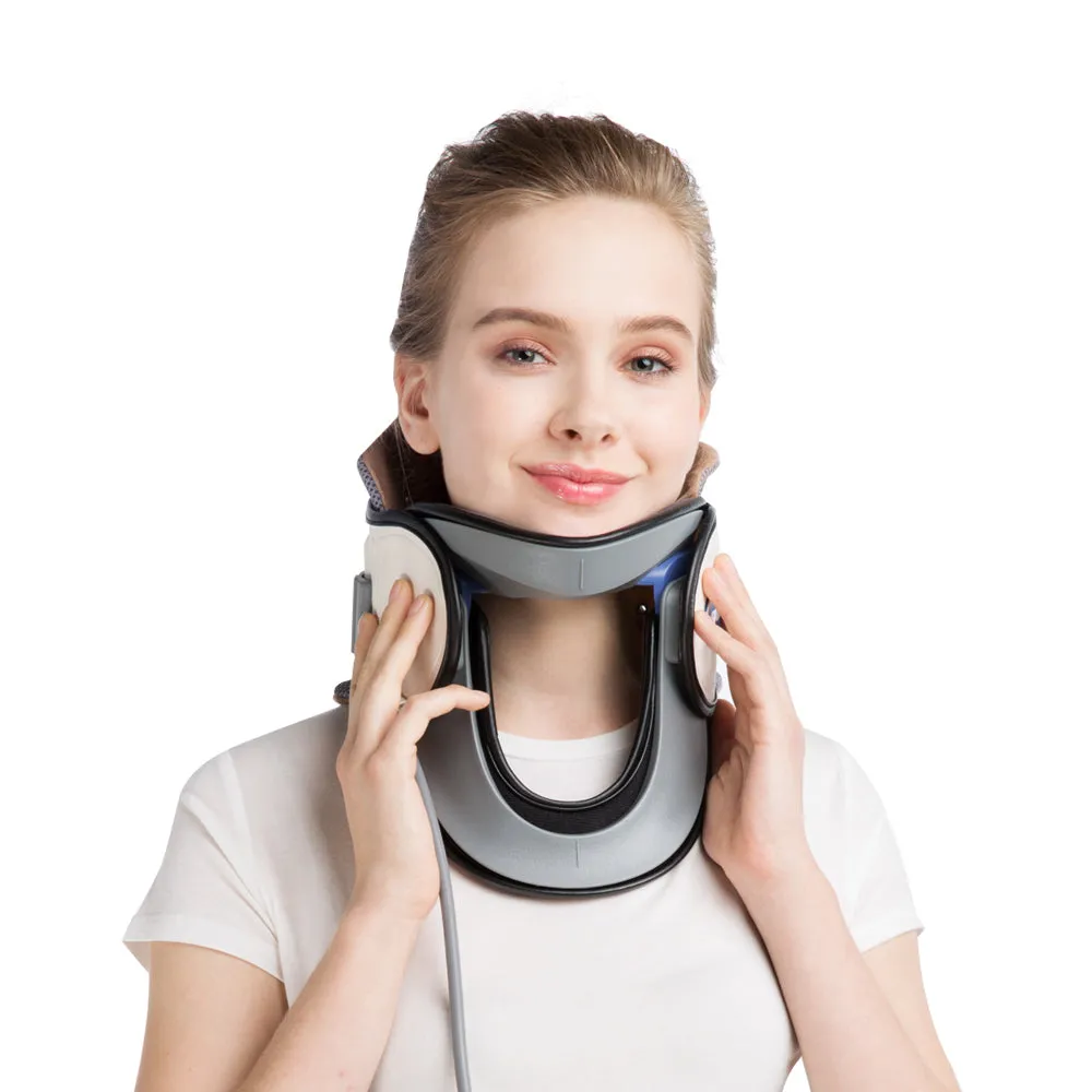 Neck Traction Device by Air Collar, Inflatable & Adjustable Neck Stretcher Neck, Neck Support Brace for Pain Relief