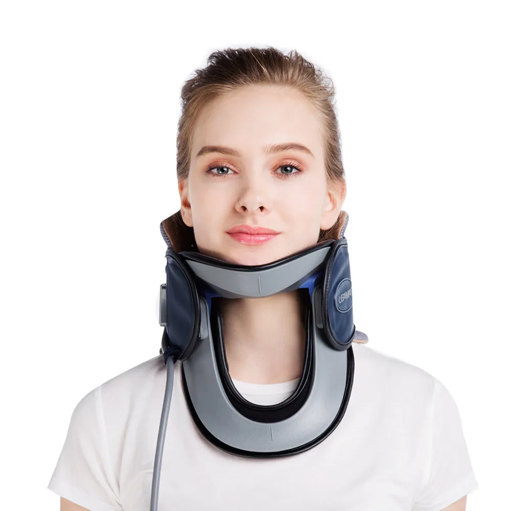 Neck Traction Device by Air Collar, Inflatable & Adjustable Neck Stretcher Neck, Neck Support Brace for Pain Relief