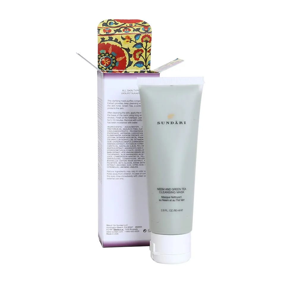 Neem and Green Tea Cleansing Mask - 2.8 oz.