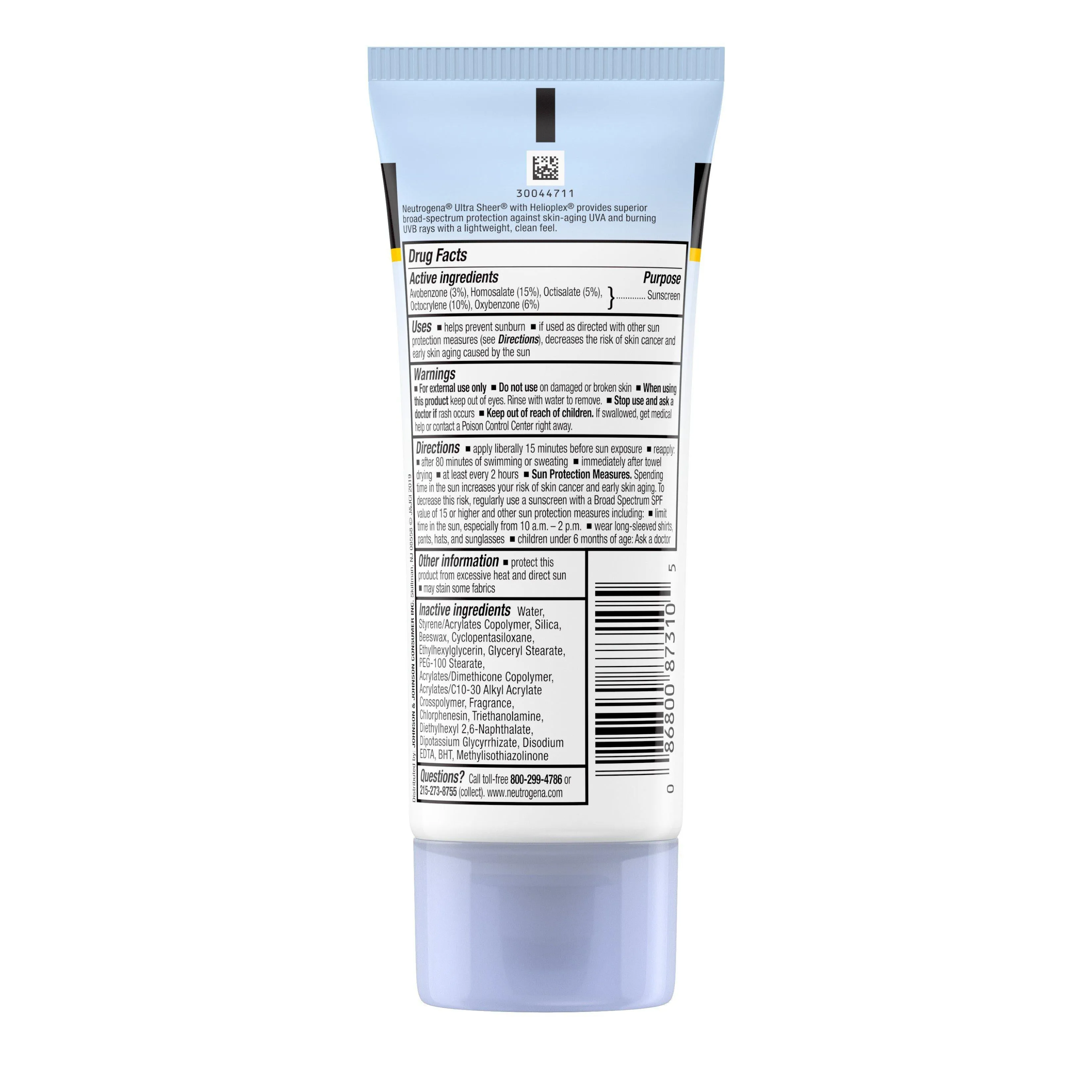 Neutrogena Ultra Sheer Dry-Touch Water Resistant Sunscreen SPF 100 , 3 Fl. oz