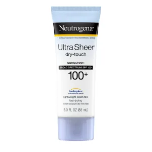 Neutrogena Ultra Sheer Dry-Touch Water Resistant Sunscreen SPF 100 , 3 Fl. oz