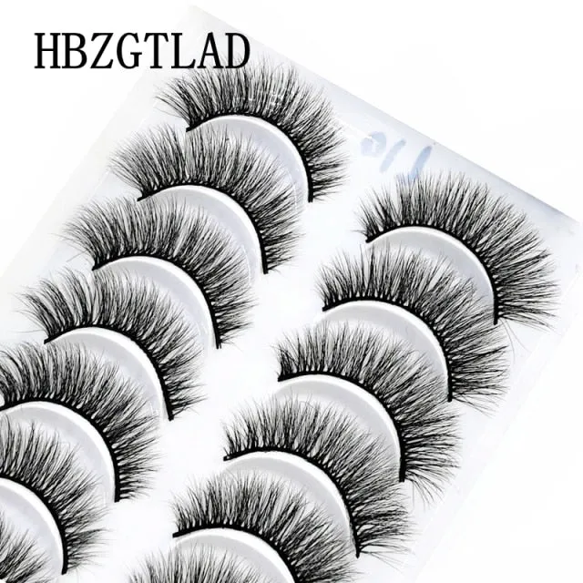 NEW 10 Pairs Natural False Eyelashes Fake Lashes Long Makeup 3d Mink Lashes Extension Eyelash Mink Eyelashes for Beauty 54