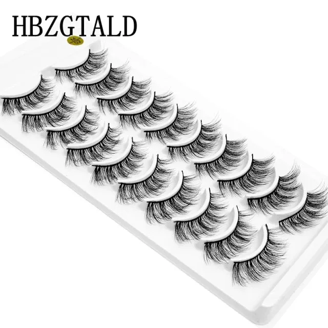 NEW 10 Pairs Natural False Eyelashes Fake Lashes Long Makeup 3d Mink Lashes Extension Eyelash Mink Eyelashes for Beauty 54
