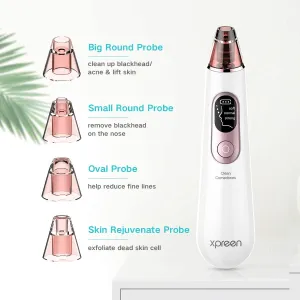 New in box! Blackhead Remover Pore Vacuum, Xpreen Pore Cleaner Rechargeable Comedone Suction Removal Tool for Facial Pore Cleanser, Beauty Device with LED Screen