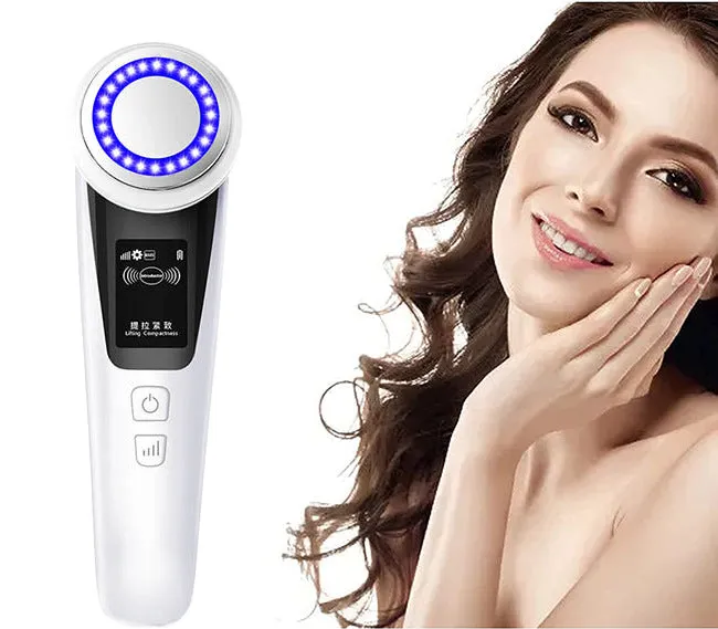 New radio frequency skin rejuvenation and beauty introduction device EMS microcurrent facial introduction essence massager to lift and tighten skin