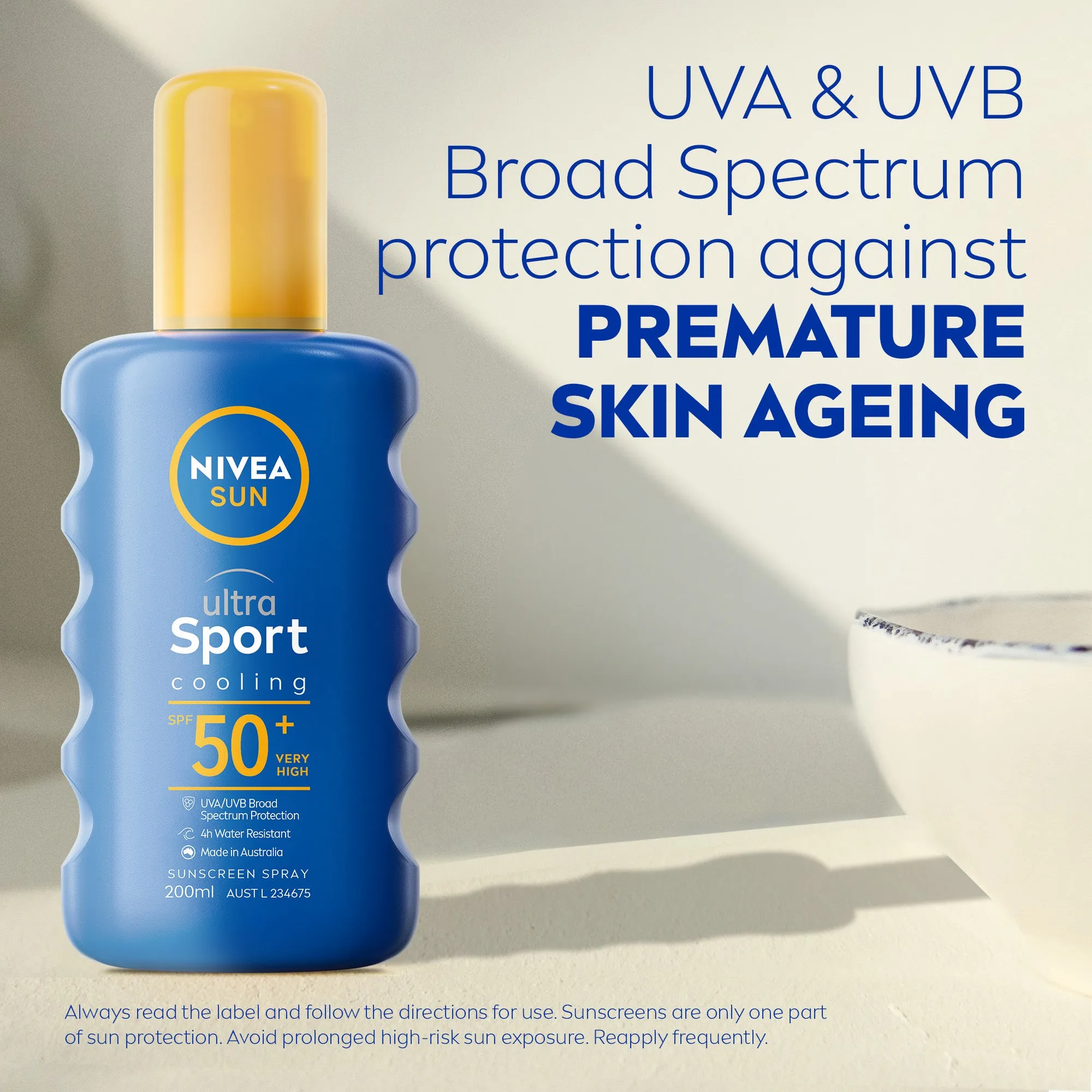 NIVEA Ultra Sport Cooling SPF50  Sunscreen Spray