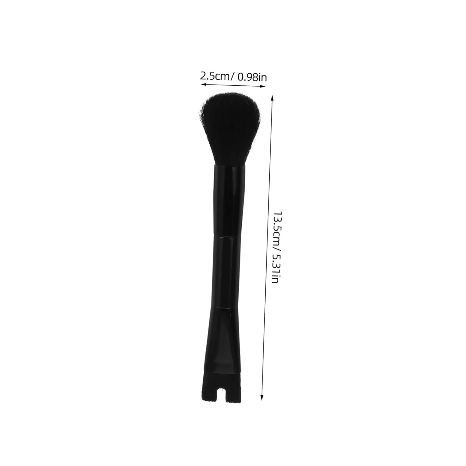 Nose Contour Brush Dual Ended u Shaped Makeup Brush for Precise Nose Contouring Loose Application Soft for Gentle Touch Travel Versatile Tool for Women Black