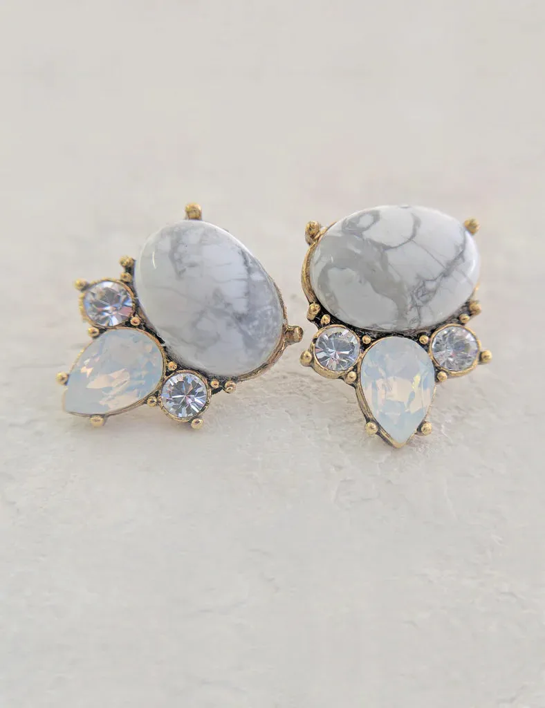 Nuance Howlite Emanuel Arch Jewelry Set