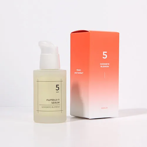 NUMBUZ:N No.5 Goodbye Blemish Serum 50ml     No.5 Daily Multi-Vitamin Cream 60ml SET