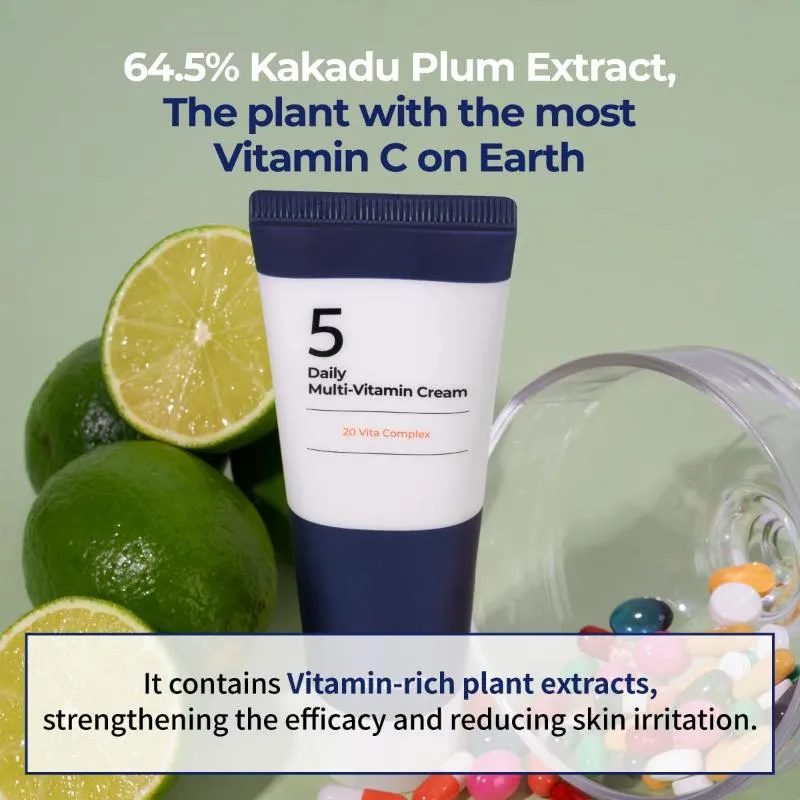 NUMBUZ:N No.5 Goodbye Blemish Serum 50ml     No.5 Daily Multi-Vitamin Cream 60ml SET