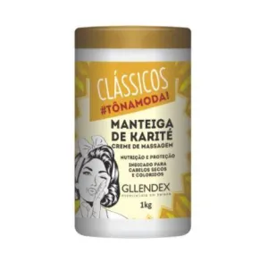 Nutrition Protection Shea Butter Karité Massage Cream Hair Mask 1Kg - Gllendex