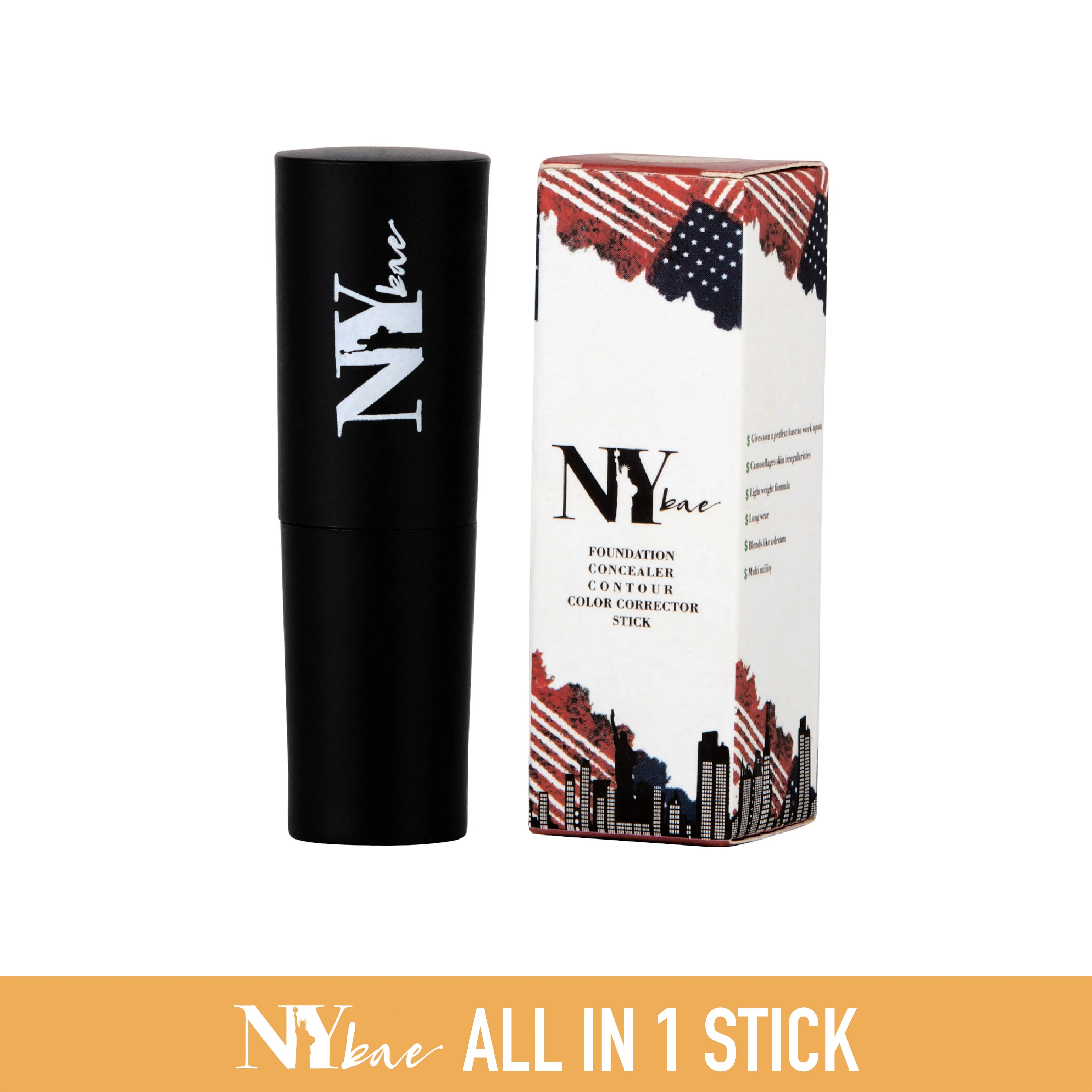NY Bae All In One Stick| Foundation, Concealer, Contour, Colour Corrector| For Fair Skin| Flawless Texture| Honey, I'm Going To Soho 16