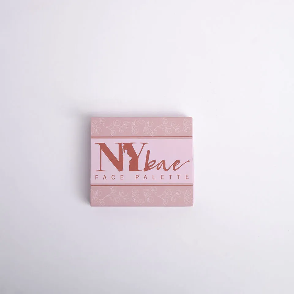NY Bae Face Palette - Blendable 02 (6 g) | Blush   Highlighter   Bronzer | 3 In 1 | Pink, Brown & Rose Gold | Rich Colour | Multipurpose | Portable