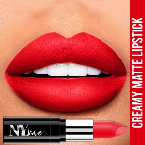 NY Bae Lipstick  Creamy Matte  Red - Chanandler Bong 16