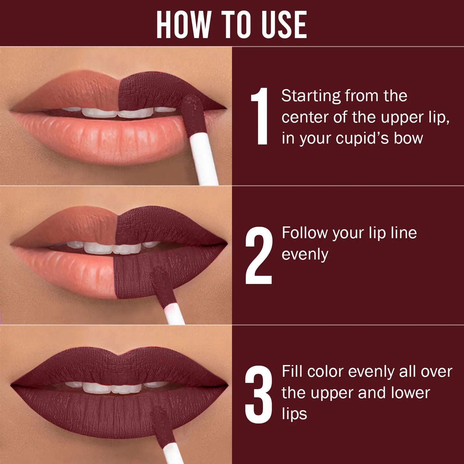 NY Bae Moisturizing Liquid Lipstick | Brown | Matte | Hydrating With Vitamin E - Lit As Times Square Ball 6 (2.7 ml)