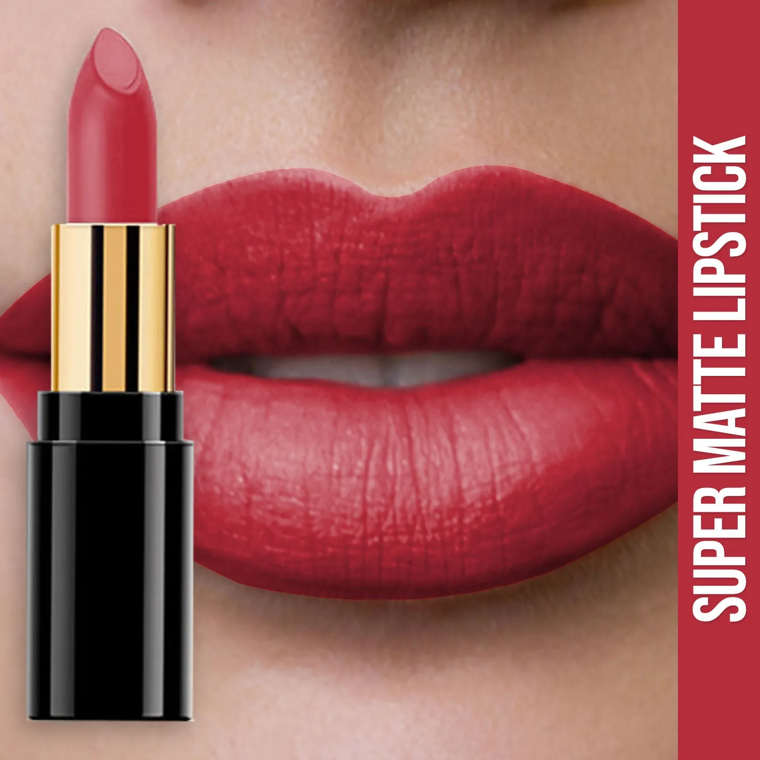 NY Bae Super Matte Lipstick - Marvellous Michelle 19 (4.2 g) | Maroon | Matte Finish | Enriched with Vitamin E | Rich Colour Payoff | Nourishing | Long lasting | Smudgeproof | Vegan | Cruelty & Paraben Free