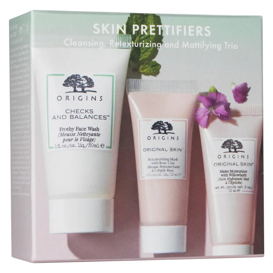 ORIGINS Skin Prettifiers Cleansing, Retexturising and Mattifying Trio