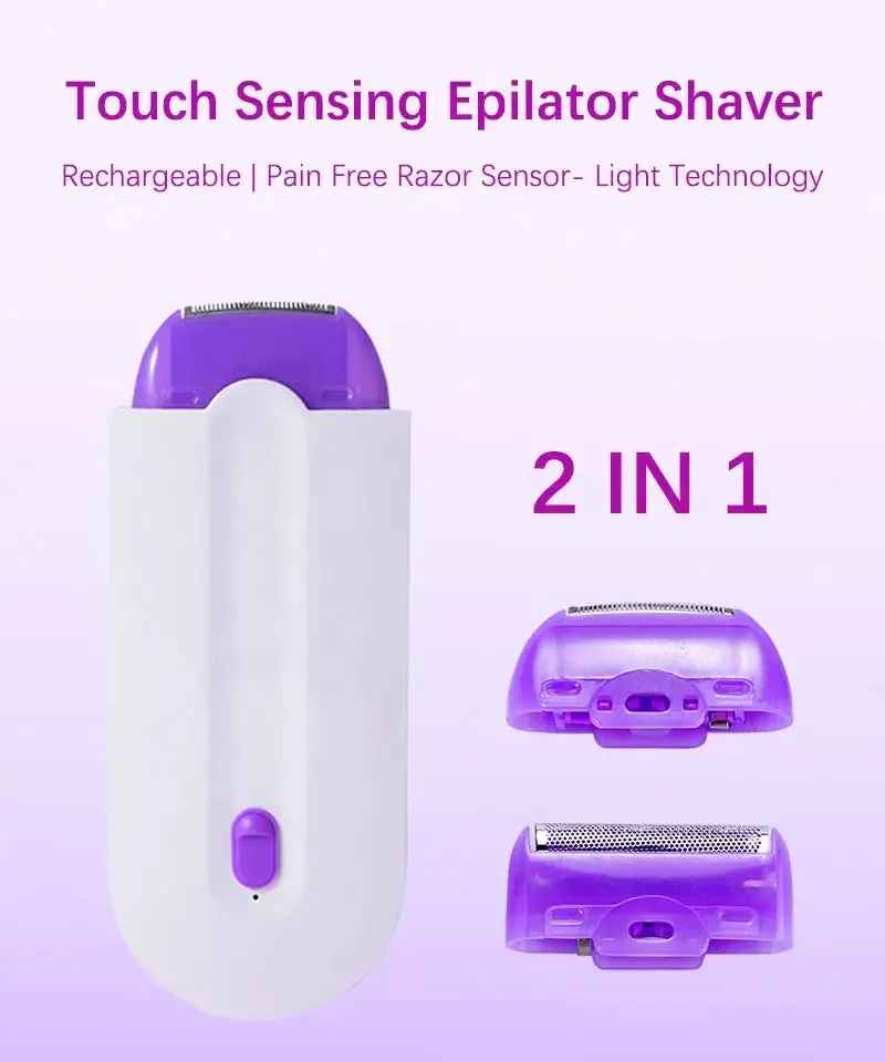 Painless Electric Epilator for Women: Portable, Rechargeable, and Safe Hair Removal