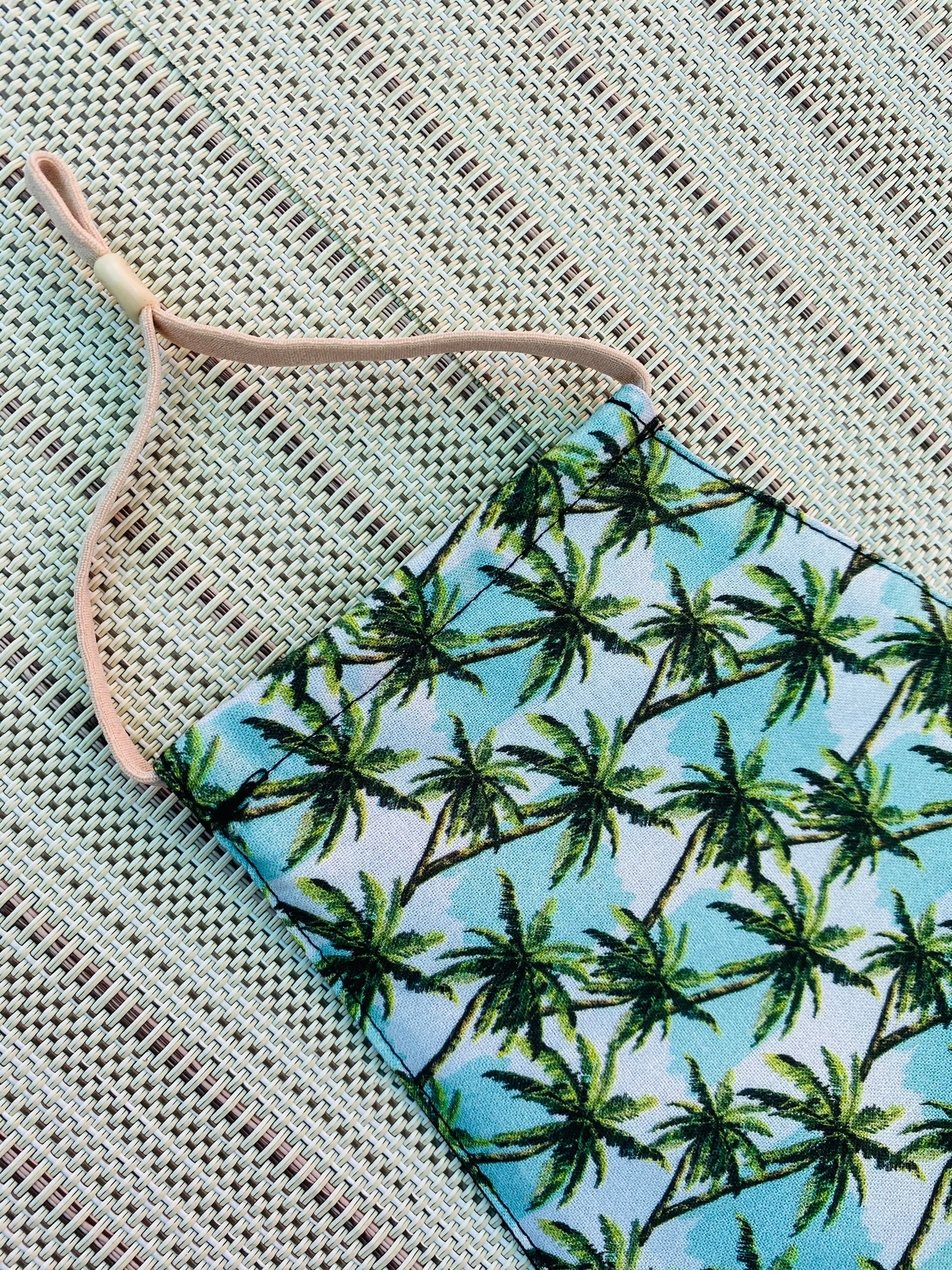 Palm Trees Vacation Face Mask Men’s Size