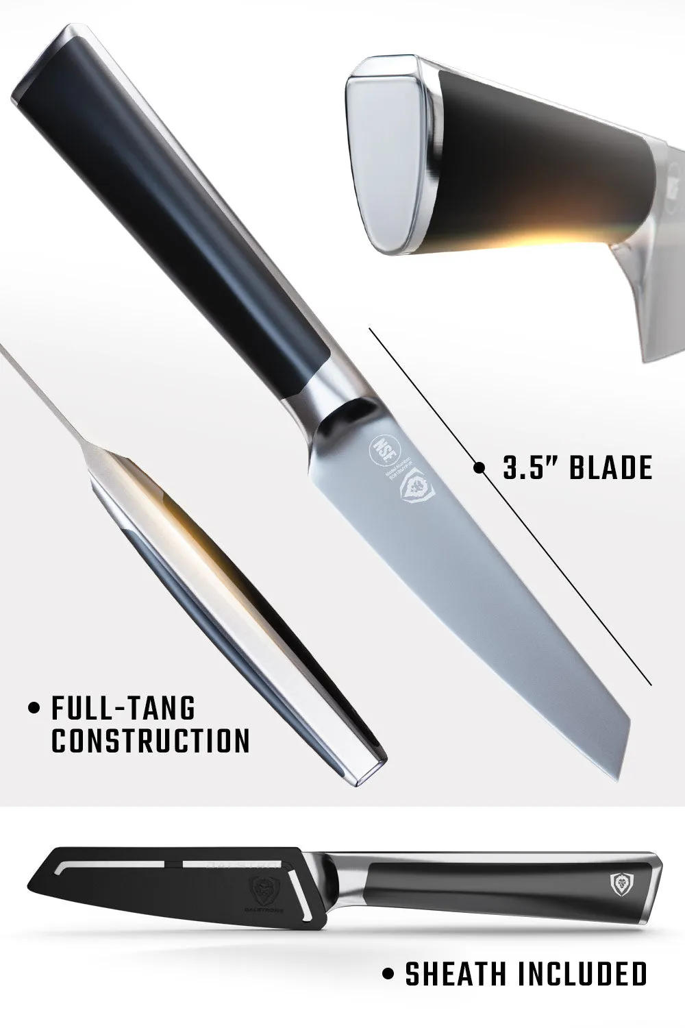 Paring Knife 3.5" | Vanquish Series | NSF Certified | Dalstrong ©