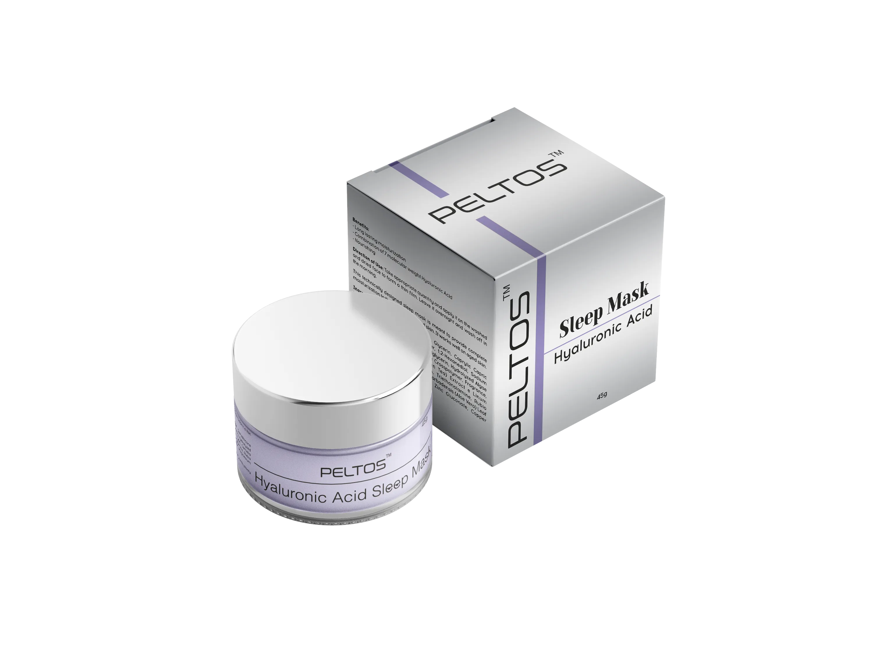 Peltos Hyaluronic Acid Sleep Mask-45g