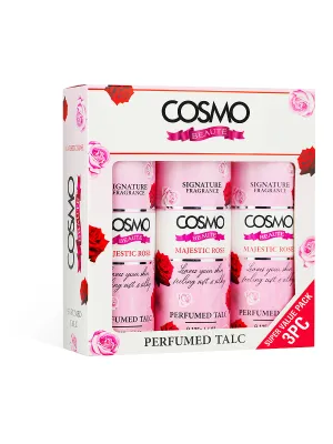 PERFUMED TALC GIFT SET - MAJESTIC ROSE 3PC