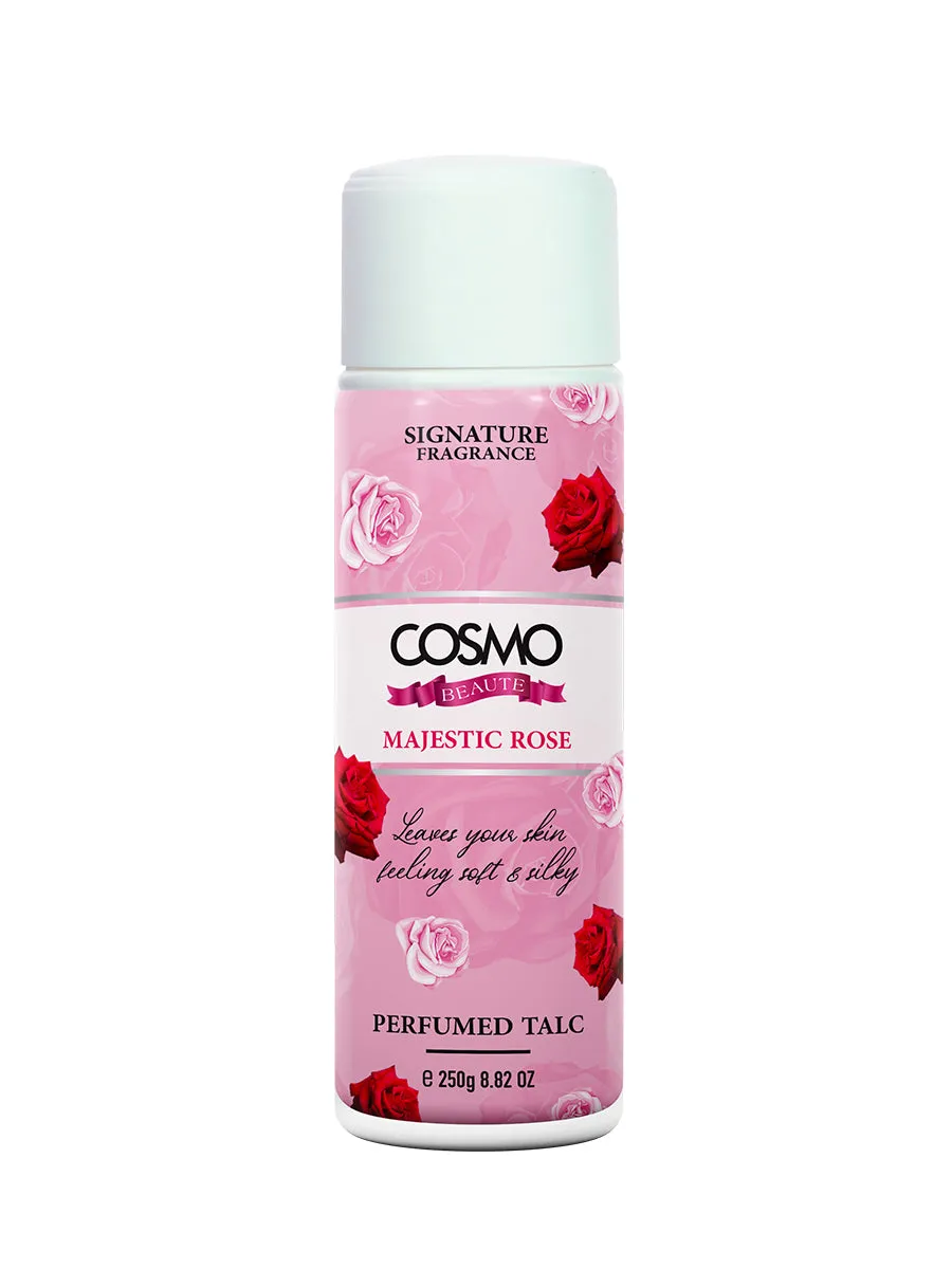PERFUMED TALC GIFT SET - MAJESTIC ROSE 3PC