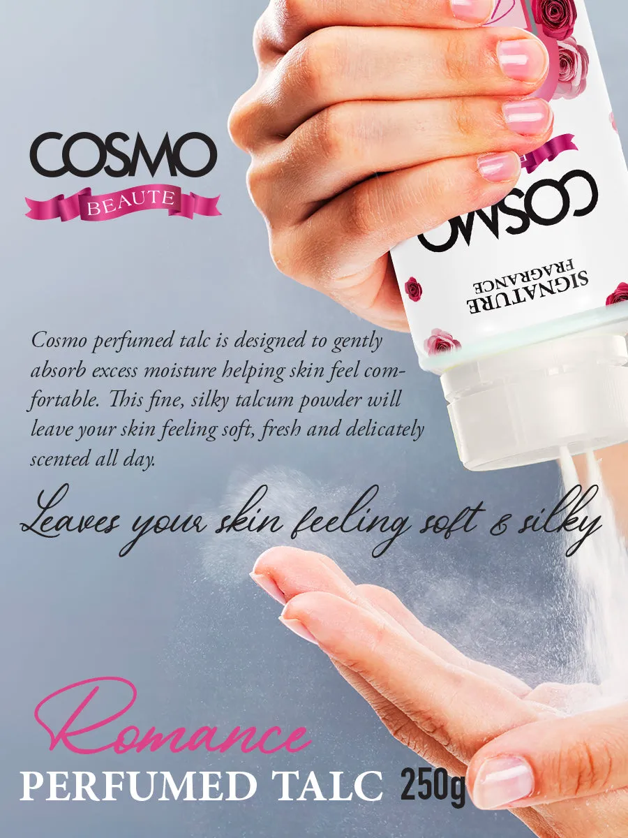 PERFUMED TALC GIFT SET - ROMANCE 3PC