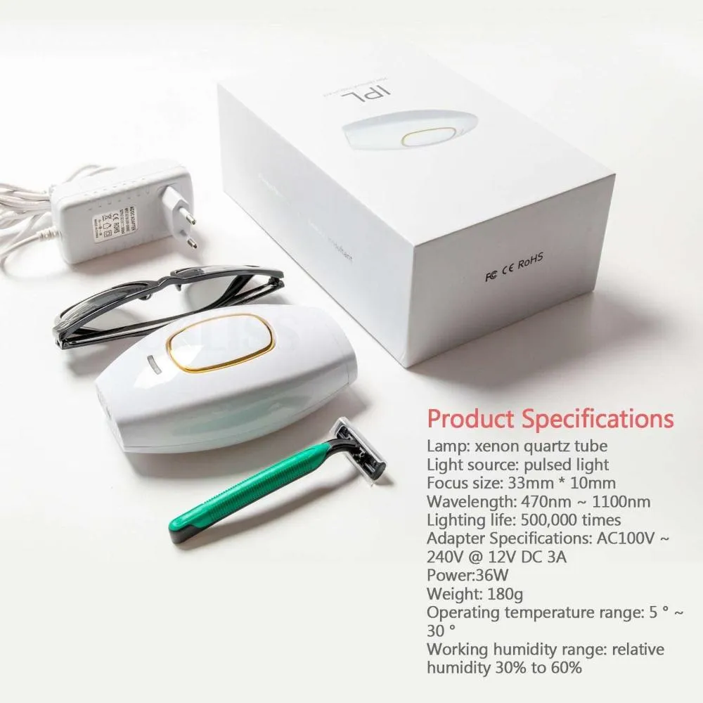 Permanent Hair Removal, IPL Laser Hair Removal For Women/Men For Use  At Home
