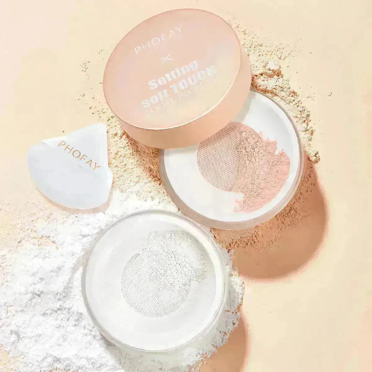PHOFAY Soft Touch Loose Setting Powder Smooth Long Lasting Makeup
