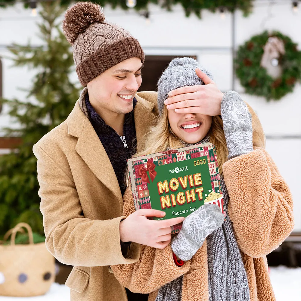 Pop 'N Dulge Christmas Movie Night Gourmet Popcorn Gift Set Gluten Free CPK-4827