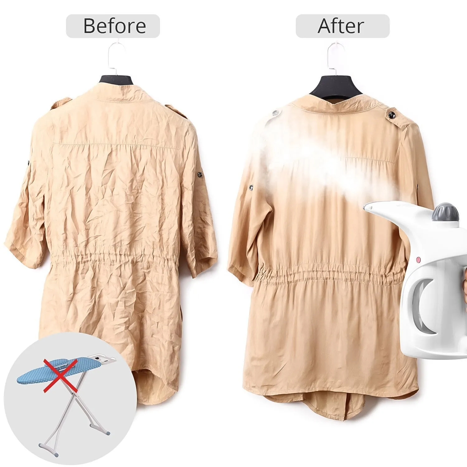 Portable Handheld Garment Facial Steamer (1pc)