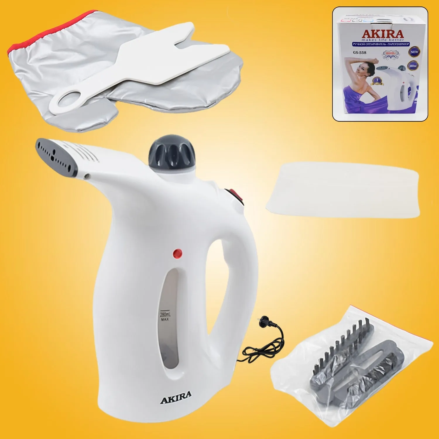 Portable Handheld Garment Facial Steamer (1pc)