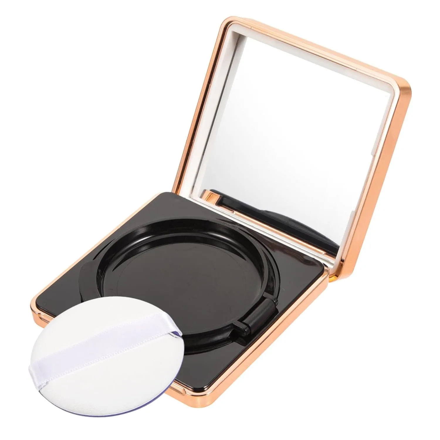 Powder Puff Box Empty Makeup Foundation Container Portable Travel-friendly