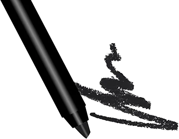 Premium Long Lasting Black Matte Lip Liner and Face Pencil | Noche Bella | Goth Liner and Full Lip Coverage | Halloween | Mime