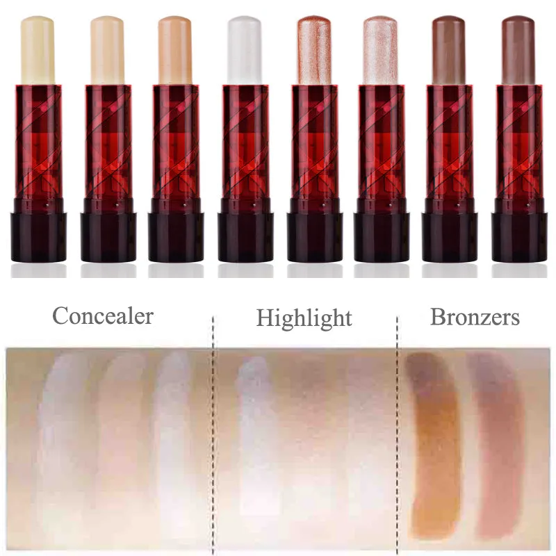 Professional Face Contour Highlighter Bronzer Stick Foundation