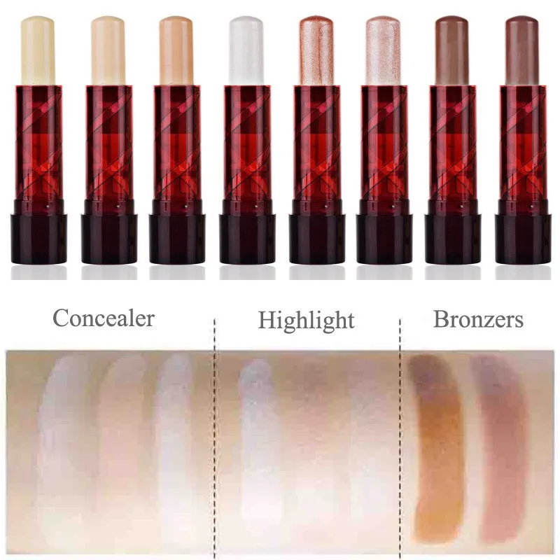 Professional Face Contour Highlighter Bronzer Stick Foundation