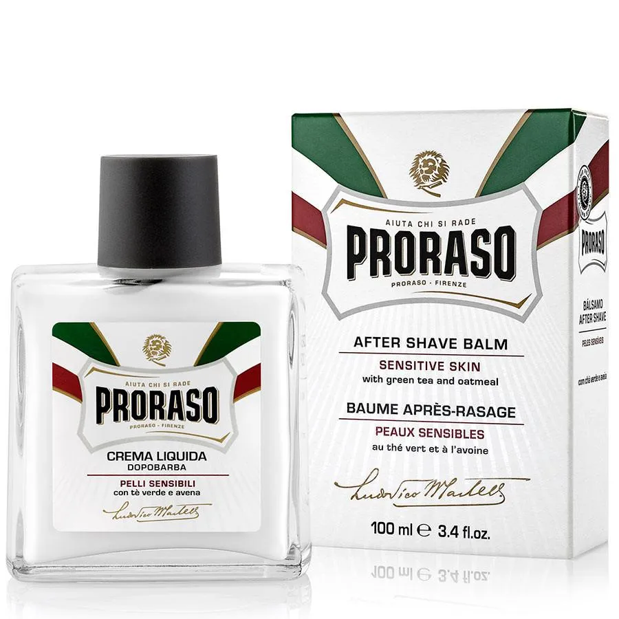 PRORASO AFTERSHAVE BALM- GREEN TEA & OATMEAL SENSITIVE