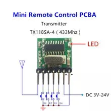 QIACHIP 433 mhz Mini Wireless RF Remote Control 1527 EV1527 Learning code 433mhz Transmitter For Gate garage door Alarm Light controller