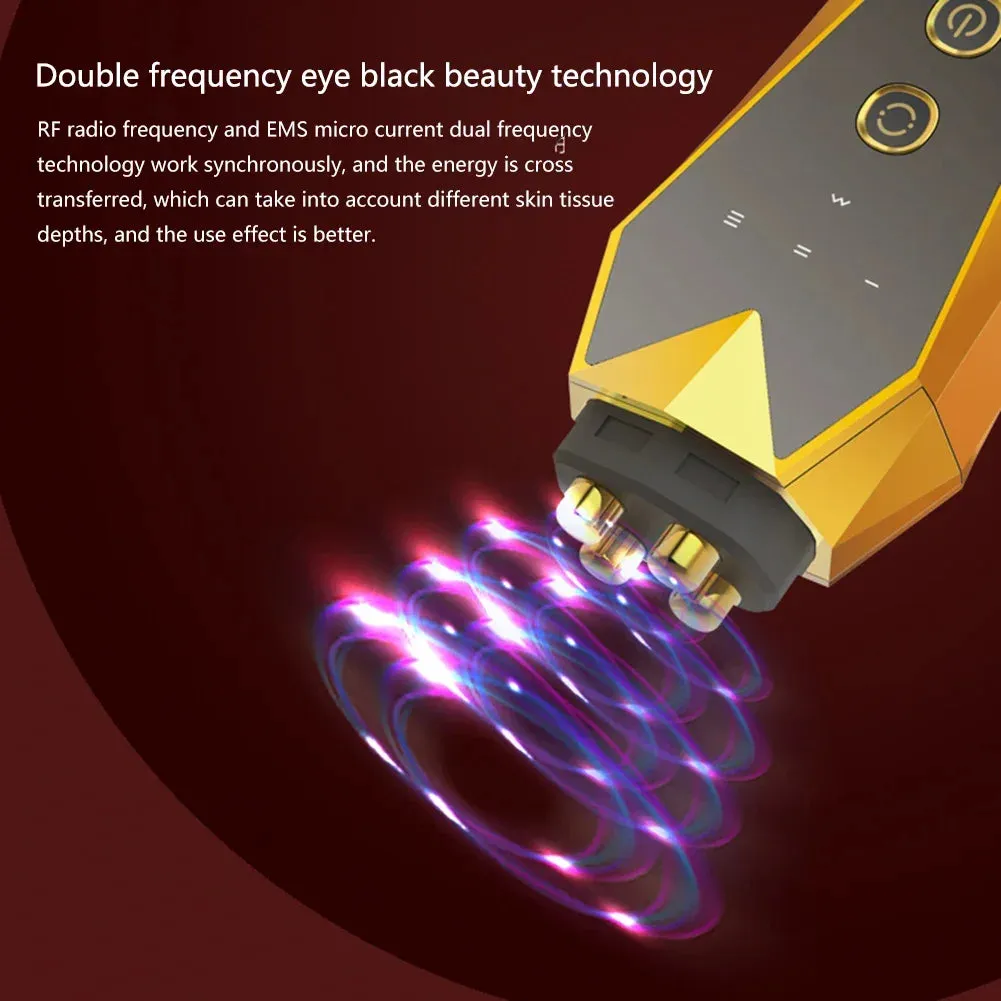 Radio Frequency Eye Massager | Wrinkle Removal EMS Beauty Device | Anti-Aging & Collagen Boosting Instrument for Skin Care