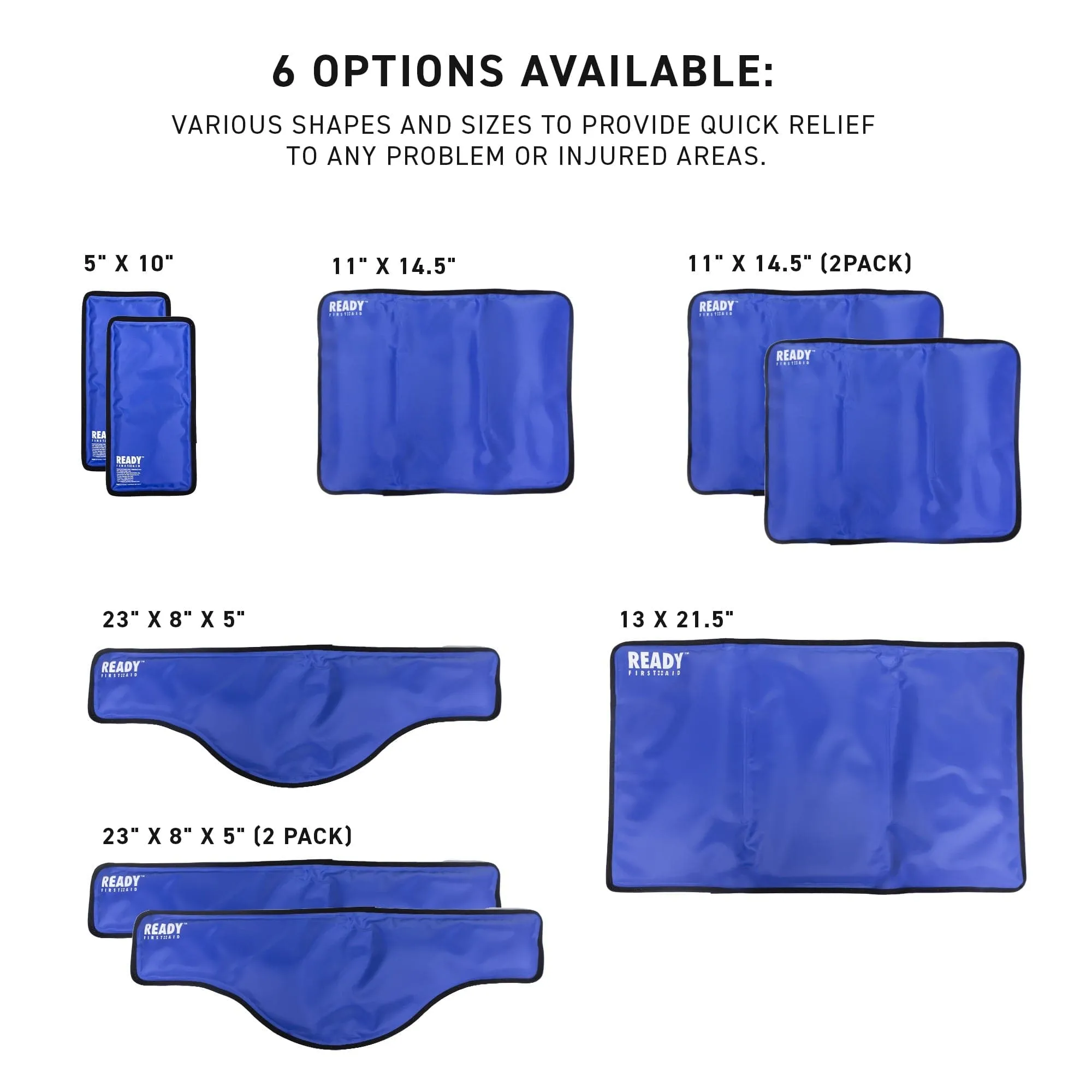 Ready First Aid Reusable Gel Cold & Hot Pack - 5" x 10",  (OPEN BOX)