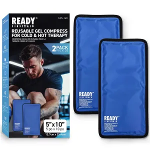 Ready First Aid Reusable Gel Cold & Hot Pack - 5" x 10",  (OPEN BOX)