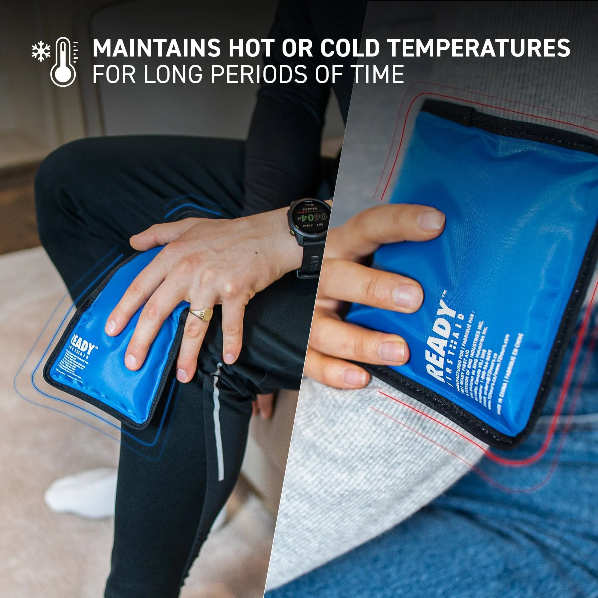 Ready First Aid Reusable Gel Cold & Hot Pack - 5" x 10", Pack of 2