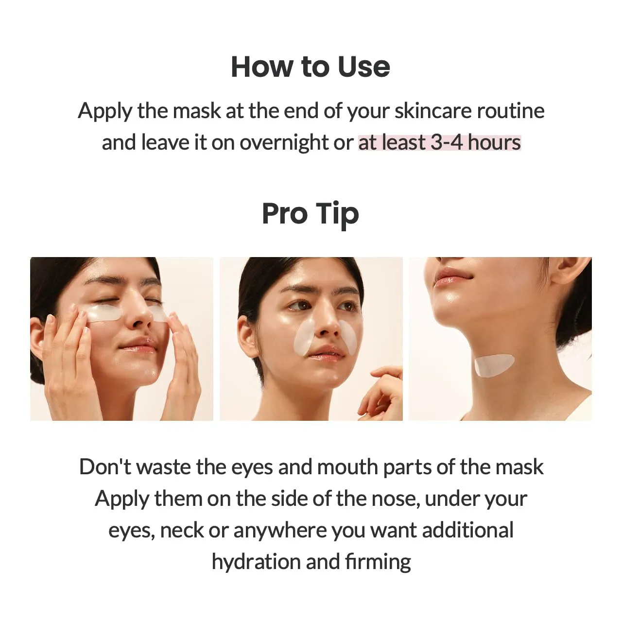 Real Deep Mask, Hydrating Overnight Hydrogel Mask, Pore Minimizing, Elasticity Improvement
