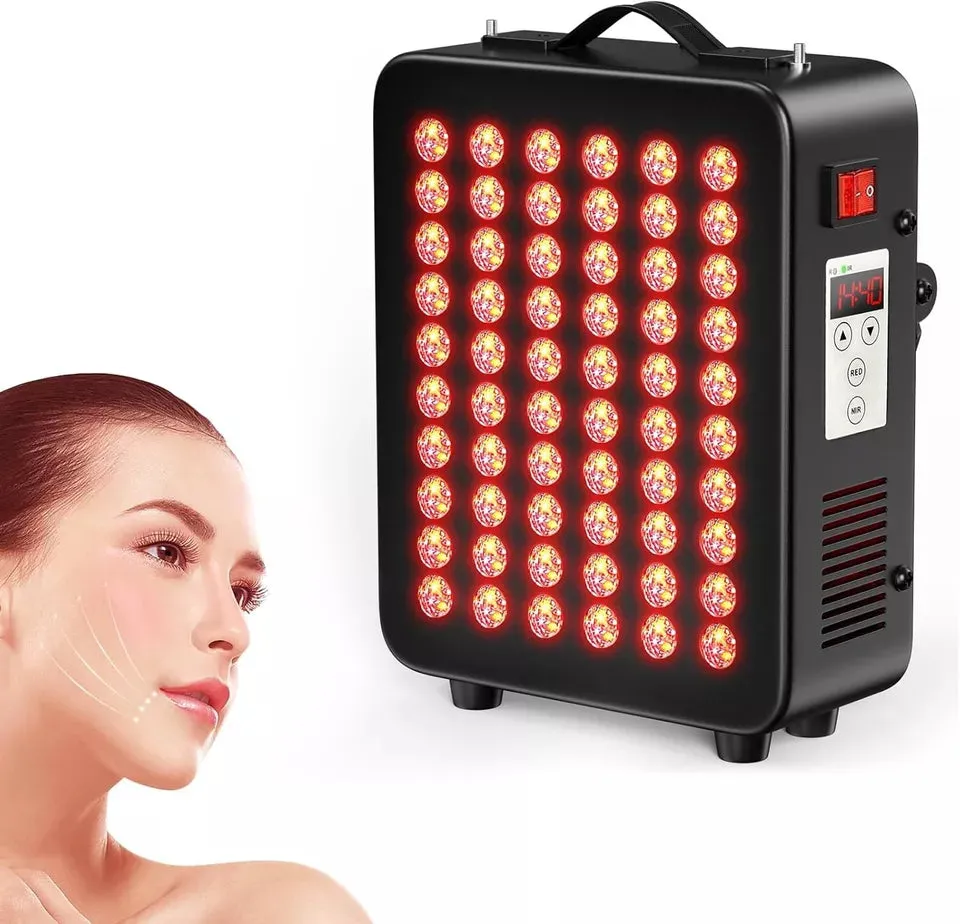 Red Light Therapy for Body Light Therapy Panel 60 Dual Chip LED Device for Body Face Improve Sleep Skin Health Includes Hanging Kit & Handle