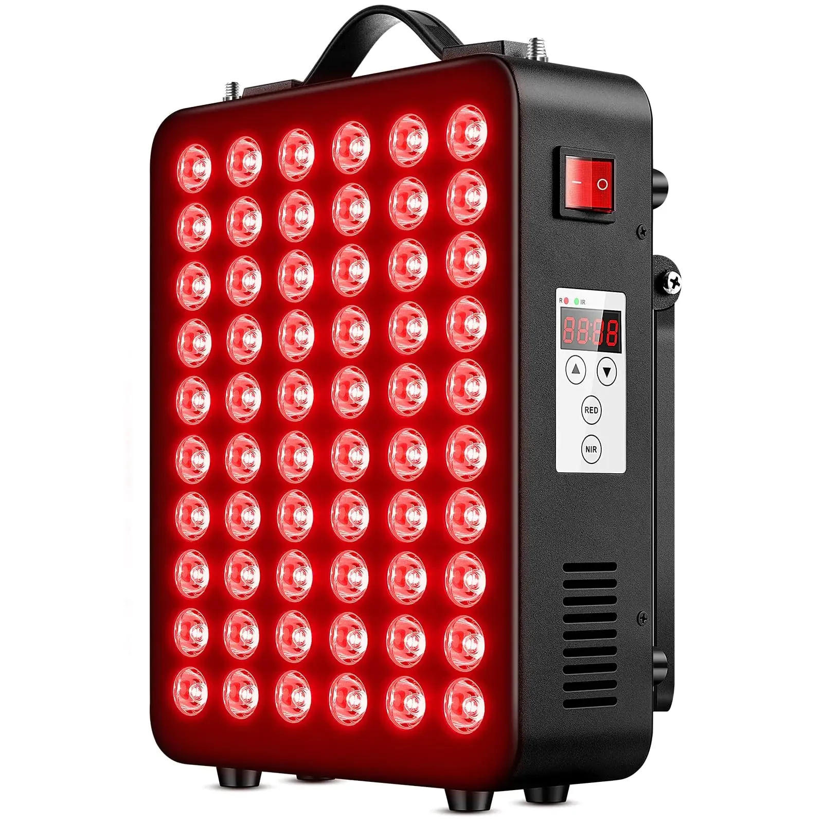 Red Light Therapy for Body Light Therapy Panel 60 Dual Chip LED Device for Body Face Improve Sleep Skin Health Includes Hanging Kit & Handle