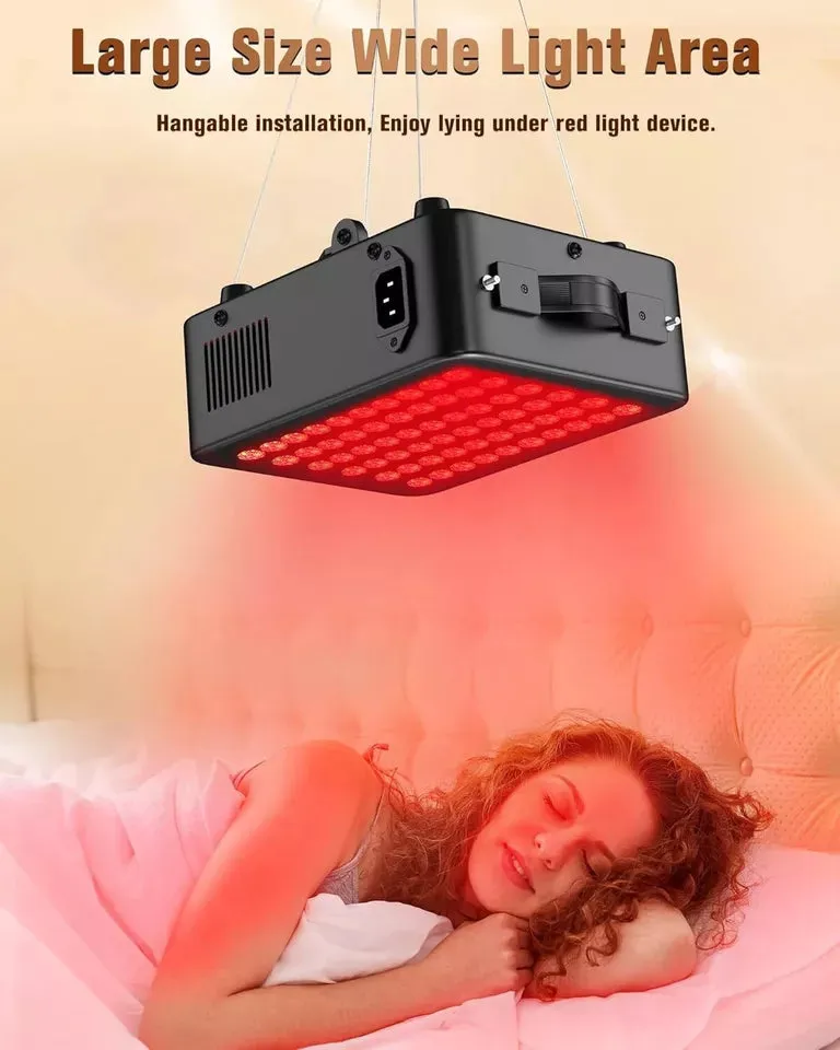 Red Light Therapy for Body Light Therapy Panel 60 Dual Chip LED Device for Body Face Improve Sleep Skin Health Includes Hanging Kit & Handle